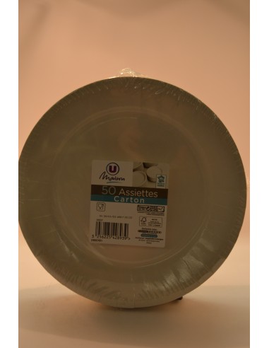 ASS.CARTON U MAI.23CM BLC X50 - Cuisines & Vaisselles ASS.CARTON U MAI.23CM BLC X50 - Cuisines & Vaisselles
