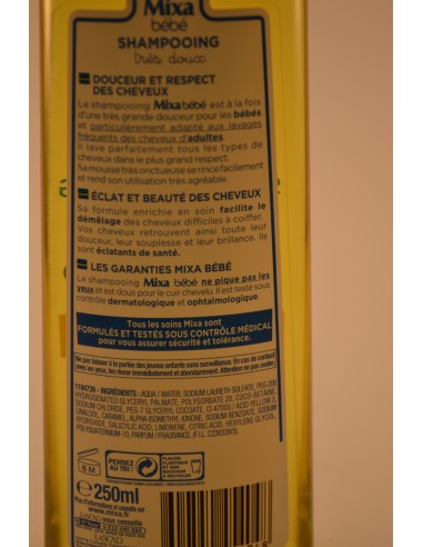 250ml Shampoing Doux Mixa Bebe