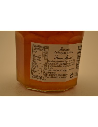 370G MARMELADE ORANGE AMERE BM - Petits déjeuners 370G MARMELADE ORANGE AMERE BM - Petits déjeuners