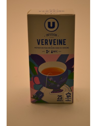 25 SACHETS VERVEINE U - Thés 25 SACHETS VERVEINE U - Thés